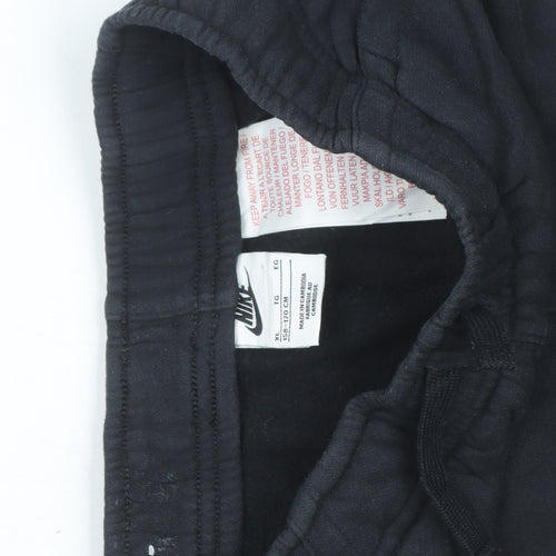 Nike Boys Black XL Jogger Sweatpants Fleece Elastic Waist Comfort Fit