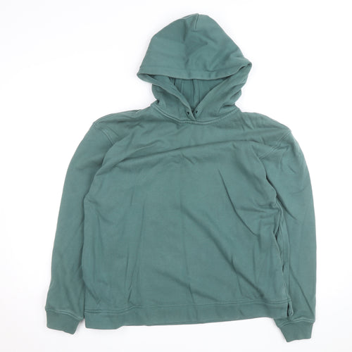 Sweaty Betty Unisex Green S Pullover Hoodie Cotton Blend