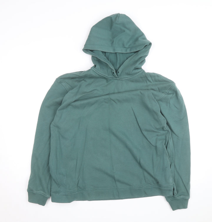 Sweaty Betty Unisex Green S Pullover Hoodie Cotton Blend