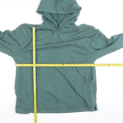 Sweaty Betty Unisex Green S Pullover Hoodie Cotton Blend