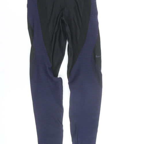 Nike Women's Black Dri-FIT Leggings M Slim Fit Sportswear
