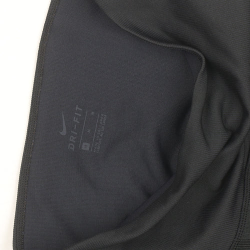 Nike Women's Black Dri-FIT Leggings M Slim Fit Sportswear
