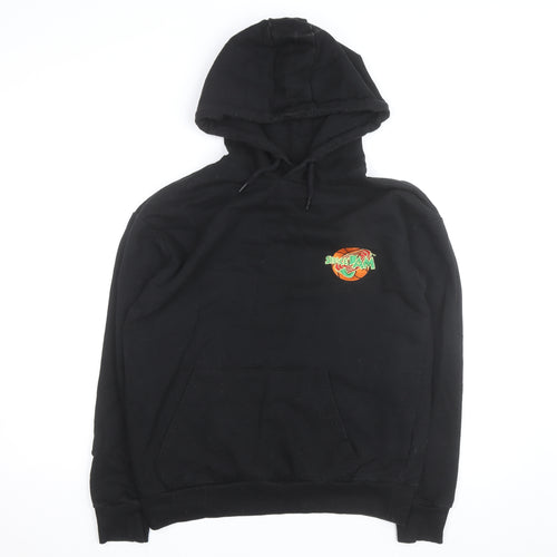 Space Jam Men's Black Pullover Hoodie M Bugs Bunny Graphic Fleece