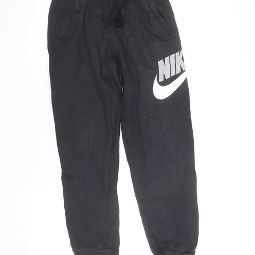 Nike Men's Black Jogger Fleece Sweatpants L Regular Fit