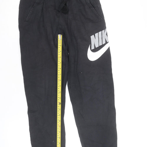 Nike Men's Black Jogger Fleece Sweatpants L Regular Fit