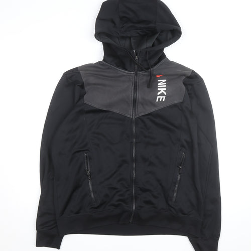 Nike Men's Black Full Zip Sports Hoodie Size L
