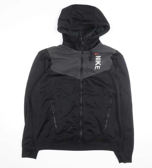 Nike Men's Black Full Zip Sports Hoodie Size L