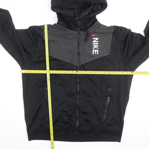 Nike Men's Black Full Zip Sports Hoodie Size L