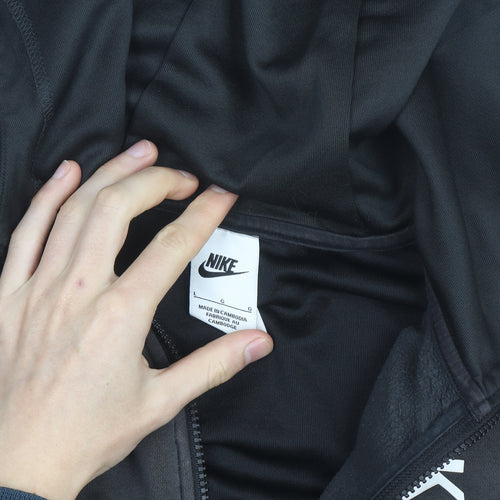 Nike Men's Black Full Zip Sports Hoodie Size L