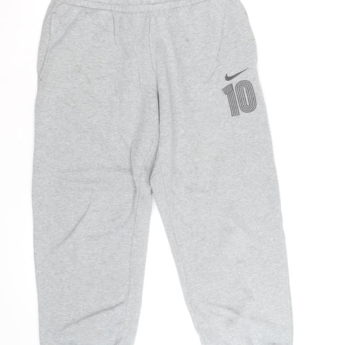 Nike Men's Grey Jogger Sweatpants Size M Elastic Waist