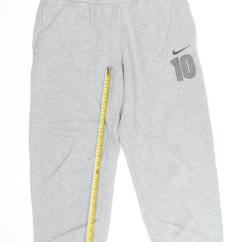Nike Men's Grey Jogger Sweatpants Size M Elastic Waist