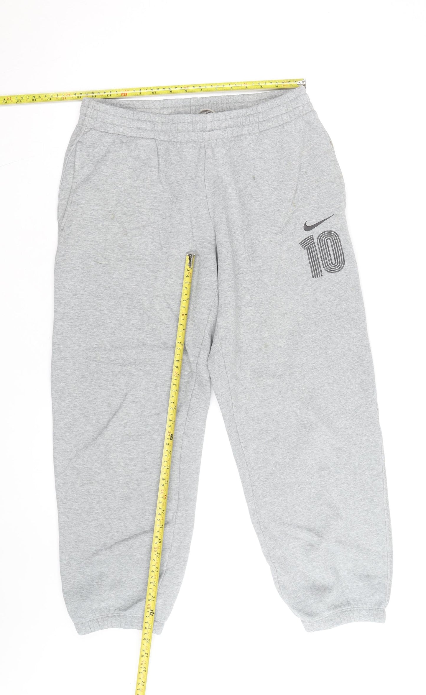 Nike Men's Grey Jogger Sweatpants Size M Elastic Waist