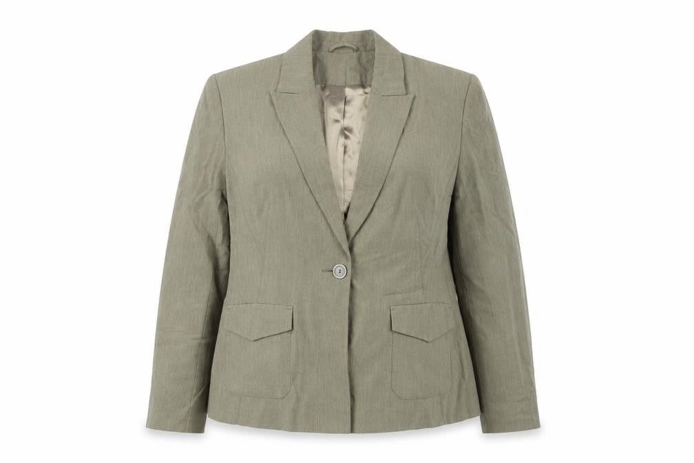 Front view of Principles Women Brown, size 14, Single-Breasted Blazer Jacket