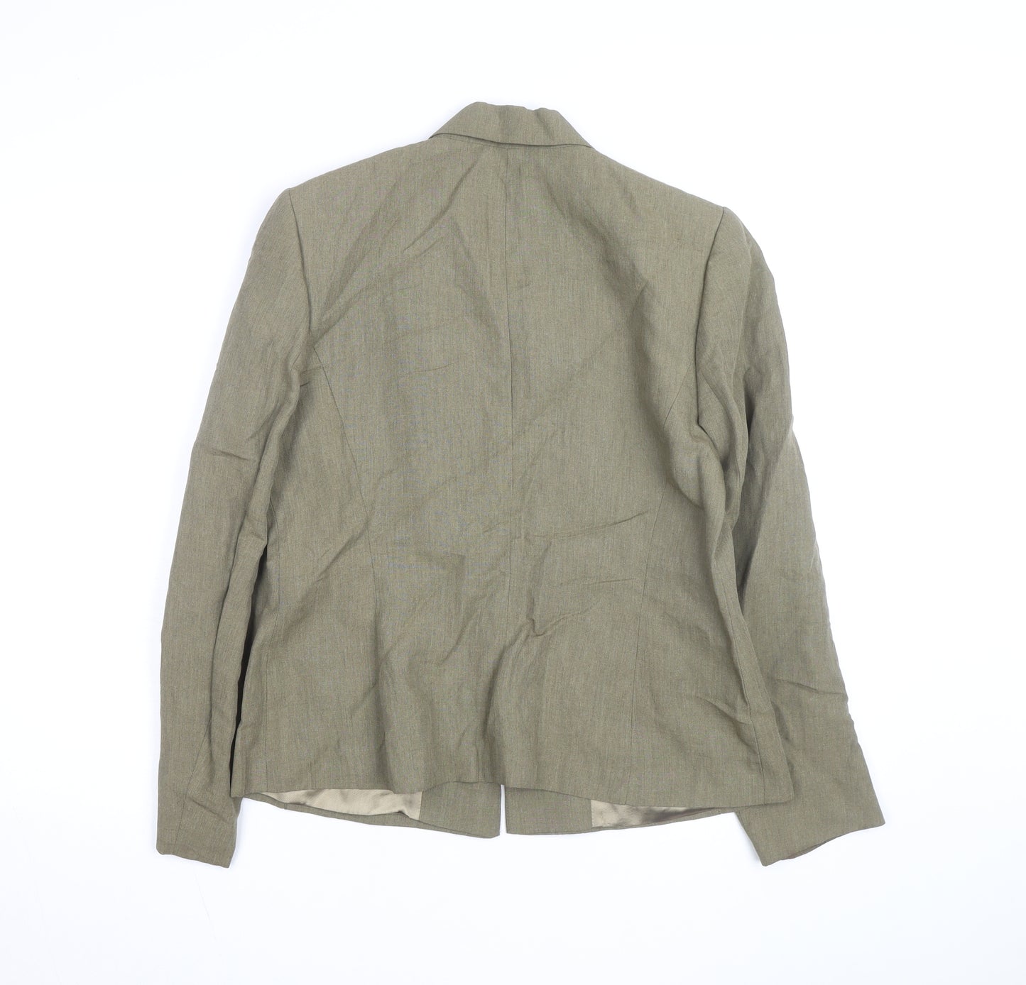 Principles Women Brown Size 14 Single-Breasted Blazer Jacket