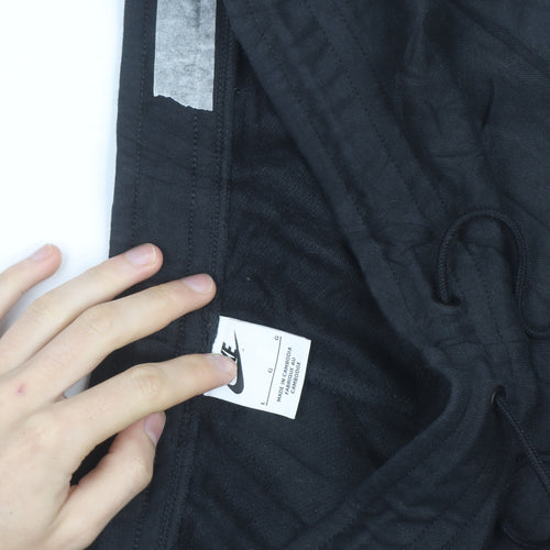 Nike Men’s Black Jogger Sweatpants L Regular Fit French Terry