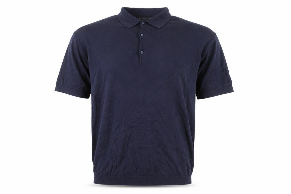Chester Barrie Men’s Blue Cotton Polo Shirt Size L