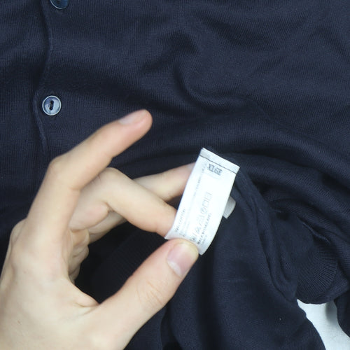 Chester Barrie Men’s Blue Cotton Polo Shirt Size L