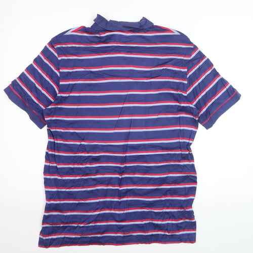 Ralph Lauren Polo Golf Men's Blue Striped Cotton Polo Shirt M