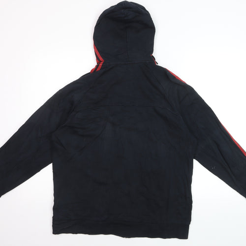 Adidas Men's Black Full Zip Hoodie L Sports Essentials