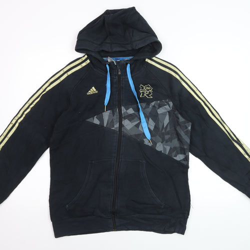 Adidas Men’s Black Full Zip London Olympics Hoodie Size M