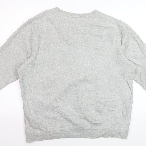 Lacoste Men's Grey XL Crew Neck Sailing Graphic Sweatshirt