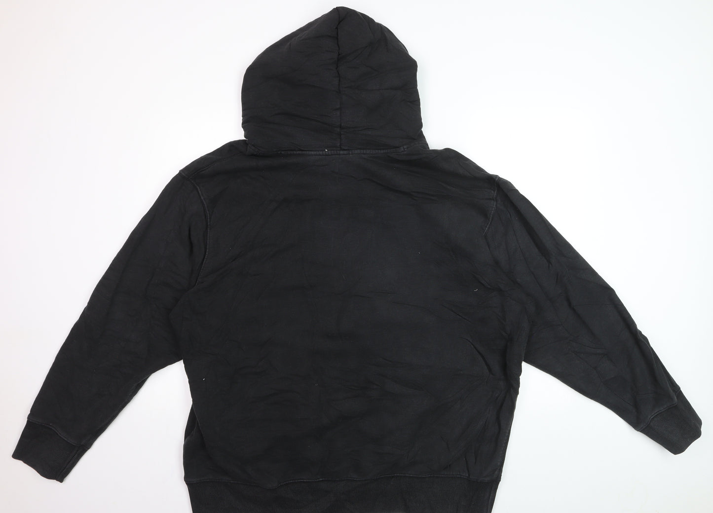 Adidas Men's Black 2XL Pullover Hoodie Cotton Fleece Sweatshirt