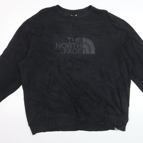 The North Face Men's Black XL Crew Neck Cotton Sweatshirt