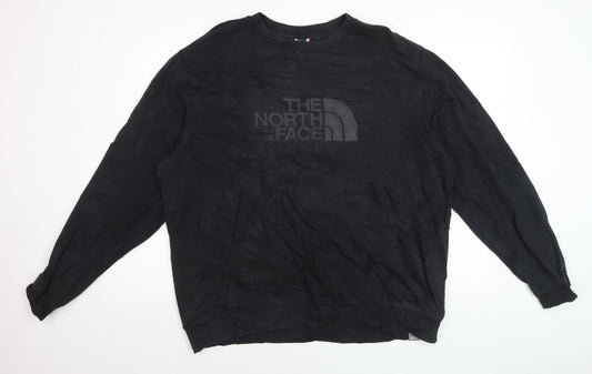 The North Face Men's Black XL Crew Neck Cotton Sweatshirt