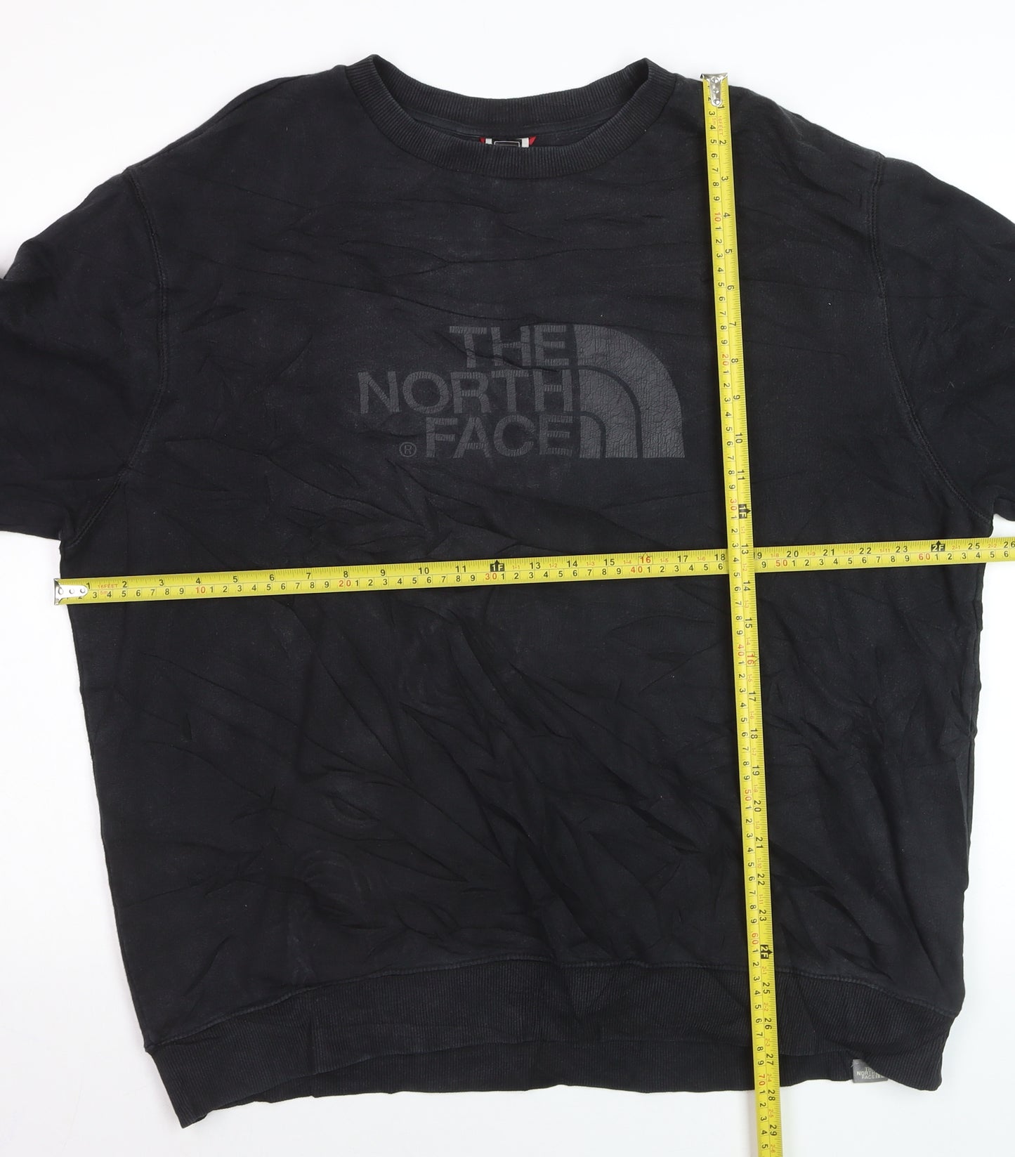 The North Face Men's Black XL Crew Neck Cotton Sweatshirt