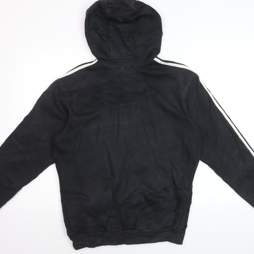 Adidas Men’s Black Full Zip Hoodie Medium Sports Fleece
