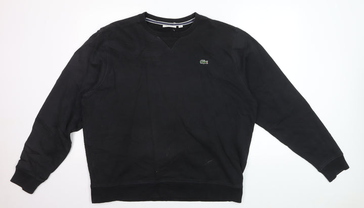 Lacoste Sport Men’s Black 3XL Pullover Crew Neck Sweatshirt