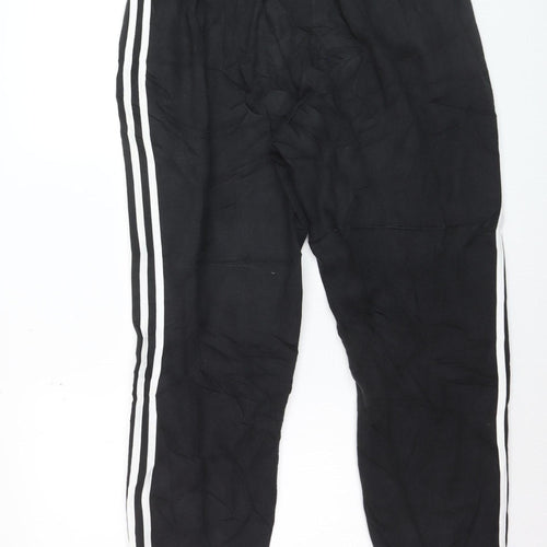 Adidas Mens Black XL Jogger Trousers Elastic Waist Activewear