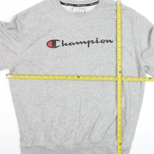 Champion Mens Grey XL Crew Neck Pullover Sweatshirt