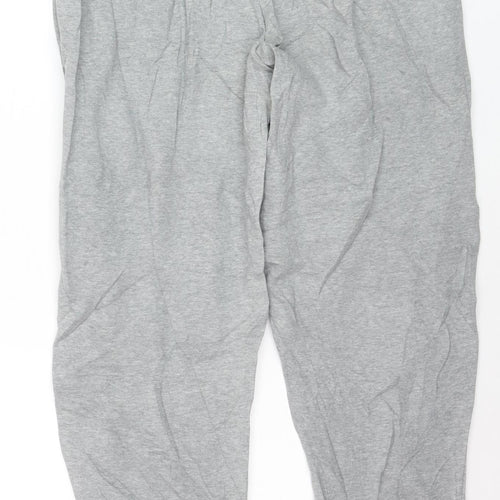 Puma Men's Grey Jogger Trousers Size L Elastic Waist Activewear