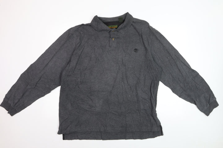 Timberland Men's Grey Cotton Long Sleeve Collared Shirt XL