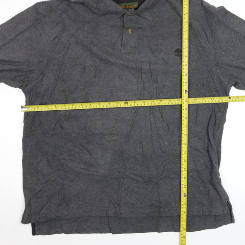 Timberland Men's Grey Cotton Long Sleeve Collared Shirt XL