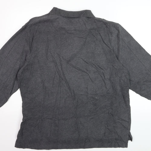 Timberland Men's Grey Cotton Long Sleeve Collared Shirt XL