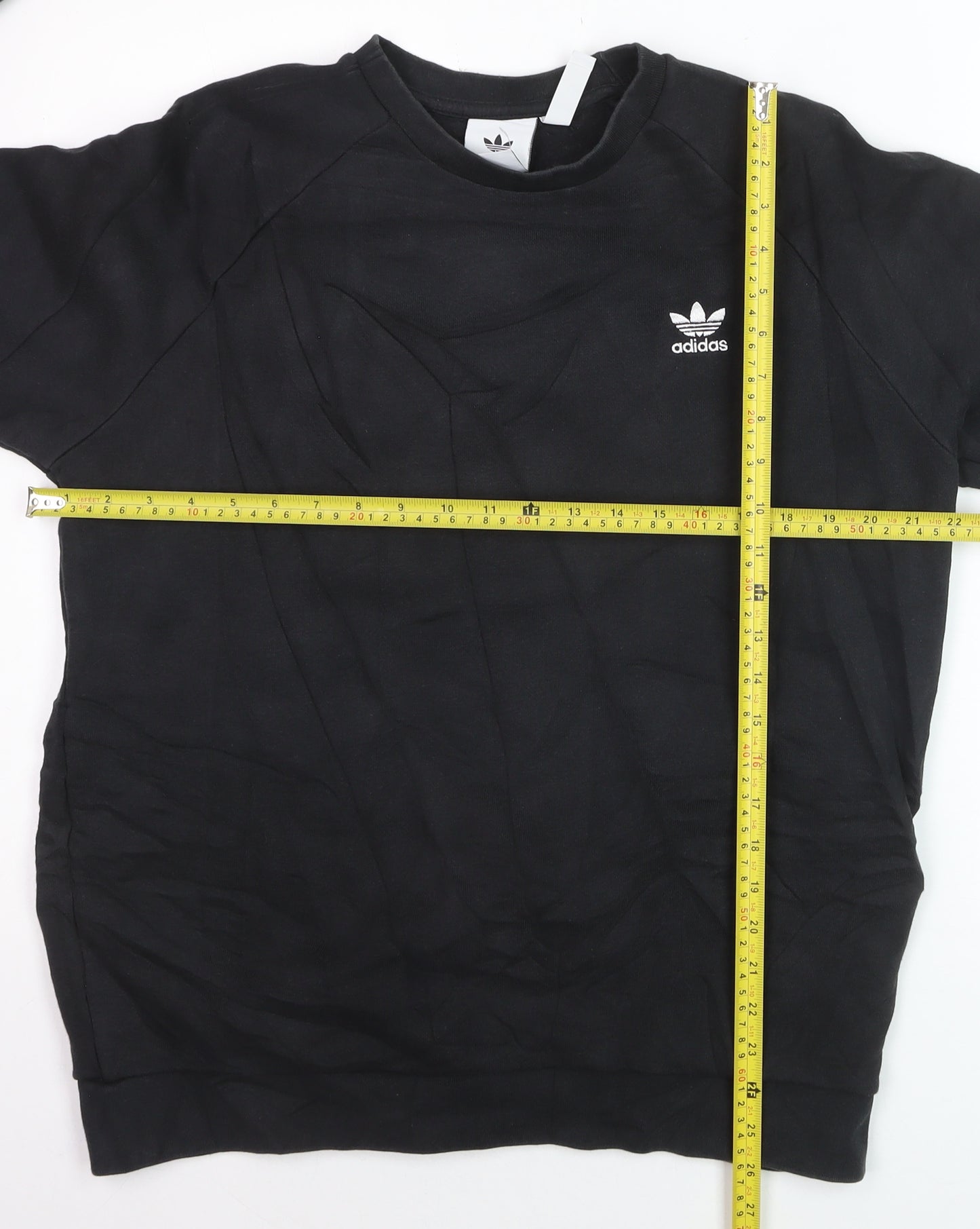Adidas Men's Black Crew Neck Pullover Sweatshirt Size M