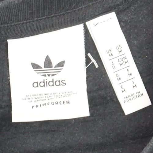 Adidas Men's Black Crew Neck Pullover Sweatshirt Size M