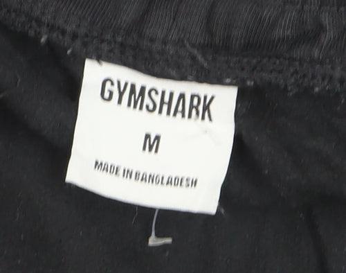 Gymshark Men's Black Jogger Trousers M Regular Fit Elastic Waist Activewear