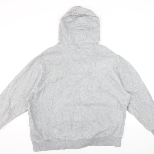 Nike Men's Grey Full Zip Hoodie XL Fleece Lined Sweatshirt