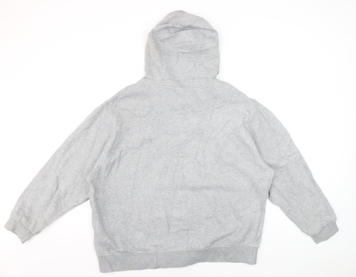 Nike Men's Grey Full Zip Hoodie XL Fleece Lined Sweatshirt