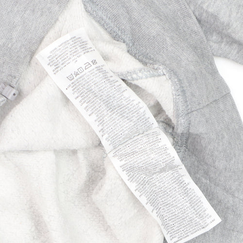 Nike Men's Grey Full Zip Hoodie XL Fleece Lined Sweatshirt