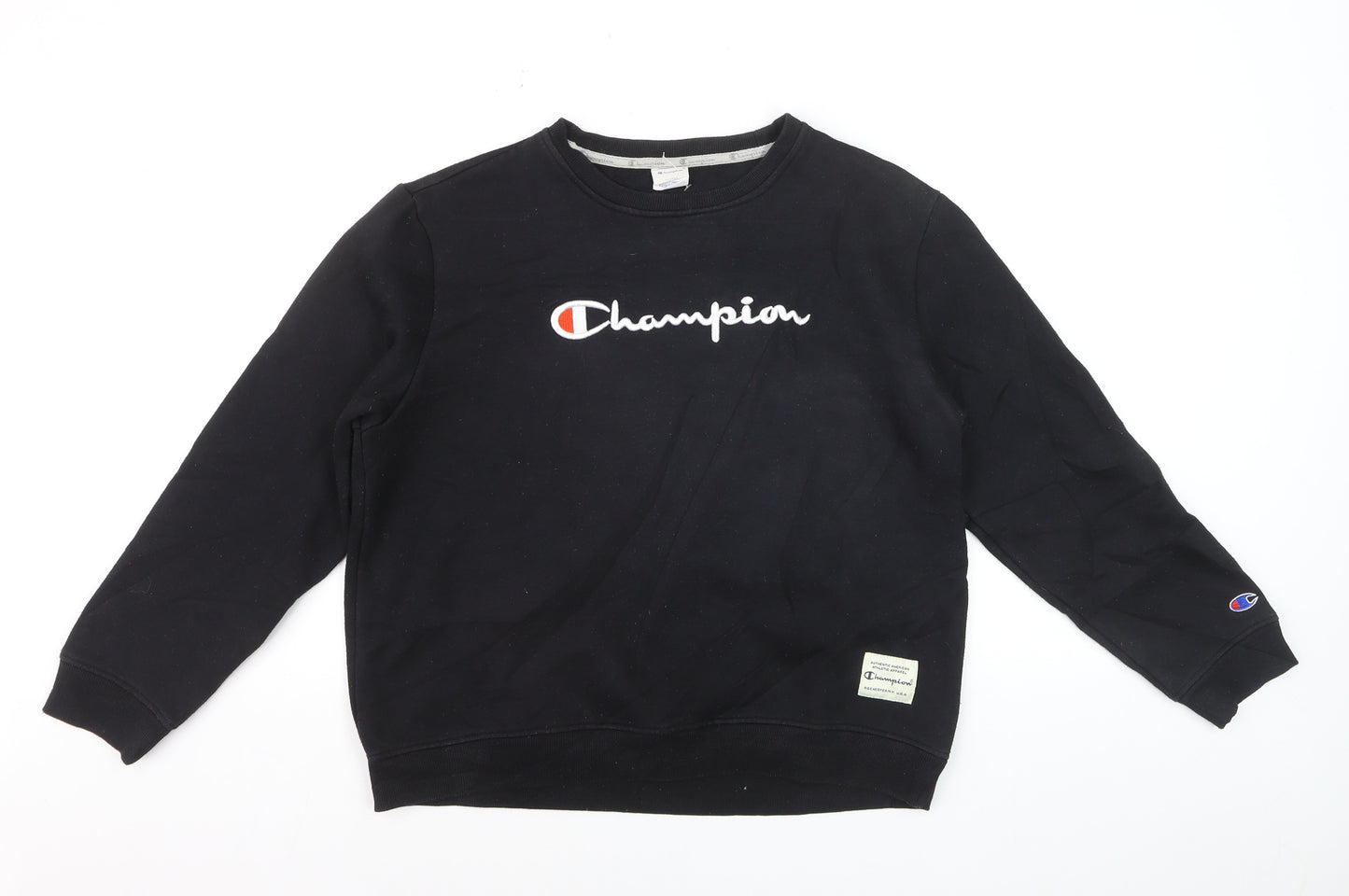 Champion Men's Black XL Pullover Sweatshirt Embroidered Logo