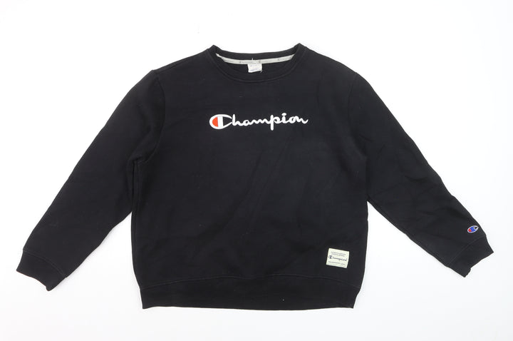 Champion Men's Black XL Pullover Sweatshirt Embroidered Logo