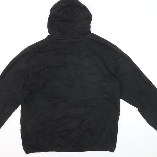 Puma Men's Black Pullover Hoodie L Sports Graphic Fleece