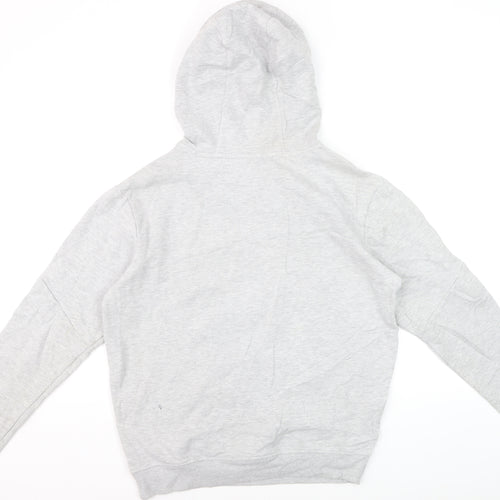 Lonsdale Mens Grey Pullover Hoodie Medium Sports Fleece