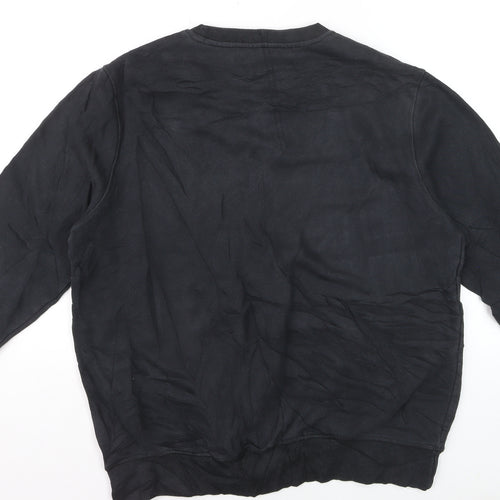 Reebok Men’s Black XL Pullover Sweatshirt Crew Neck Fleece