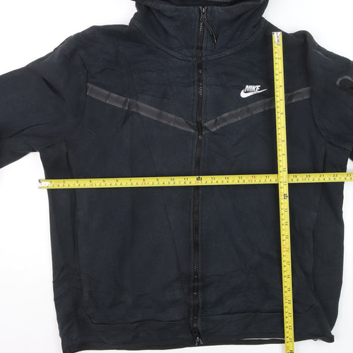 Nike Men's Black Full Zip Hoodie L Lightweight Sportswear