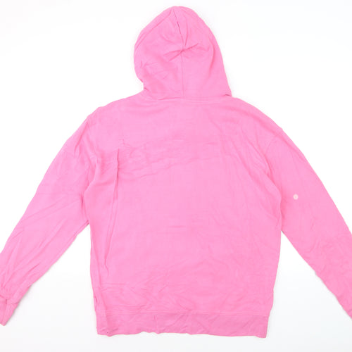 Hollister Womens Pink Pullover Hoodie Medium Cotton Blend Casual